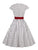 Spot Circle Dress With Belt