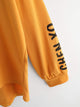 Plus Letter Print Hooded Sweatshirt
