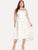 Plus Embroidered Mesh Overlay Sweetheart Neck Dress
