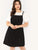 Plus Bib Pocket Patched Corduroy Dress