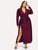 Plus Split Solid Dress