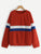 Plus Color Block Raglan Sleeve Sweatshirt