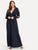 Plus Self Belted Surplice Wrap Dress
