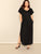 Plus Pocket Side Curved Hem Dress