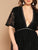 Plus Eyelet Lace Insert Plunge Neck Mesh Overlay Dress