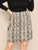 SHEIN Plus Contrast Sideseam Snakeskin Skirt