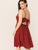 Plus Cutout Tie back Twist Flare Slip Dress