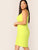 Plus Neon Yellow Rib-knit Bodycon Cami Dress