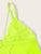 Plus Neon Lime Floral lace Teddy Bodysuit