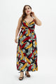 Plus Leaf Print Cami Dress