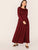 Plus Solid Fit and Flare Dress