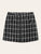 Plus Plaid Print Zip Skirt