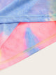 Plus Eye and Eyelash Print Tie Dye Top