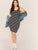 Plus Striped Print Bodycon Tank Dress