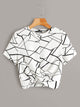 Plus Geo Twist Hem Top