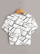 Plus Geo Twist Hem Top