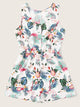 Plus Random Print Button Front Sleeveless Jumpsuit