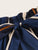 Plus Paperbag Waist Striped Belted Shorts