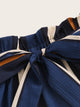 Plus Paperbag Waist Striped Belted Shorts
