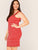 Plus Striped Print Bodycon Tank Dress