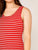 Plus Striped Print Bodycon Tank Dress