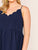 Plus Scallop Trim Flare Slip Dress