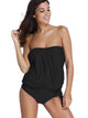 Strapless Side Tie Tankini Set