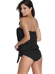 Strapless Side Tie Tankini Set