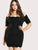 Plus Scallop Edge Bardot Dress