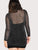 Plus Mock Neck Glitter Mesh 2 In 1 Dress