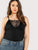 Plus Lace Insert Cami Top