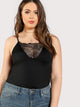 Plus Lace Insert Cami Top