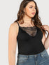 Plus Lace Insert Cami Top