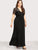 Plus Lace Contrast Longline Dress