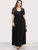 Plus Lace Contrast Longline Dress