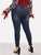 SHEIN Plus Bleach Wash Skinny Jeans