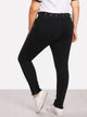 Plus Raw Hem Skinny Jeans