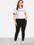Plus Raw Hem Skinny Jeans