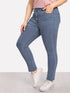 Plus Raw Hem Skinny Jeans