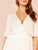  Plus Keyhole Back Surplice Wrap High Low Dress