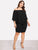 Plus Bardot Ruched Detail Ruffle Dress