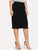 Plus Slit Ruffle Hem Bodycon Skirt