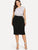 SHEIN Plus Slit Ruffle Hem Bodycon Skirt