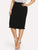 Plus Slit Ruffle Hem Bodycon Skirt