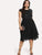  Plus Sequin Bodice Cap Sleeve Dress