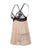 Plus Scalloped Trim Babydoll With Thong