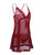 Plus Lace Trim Babydoll With Thong