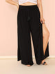 Plus Slit Palazzo Leg Pants