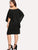 Plus Off Shoulder Batwing Sleeve Dress