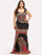 Plus Ornate Print Fitted Tank Dress